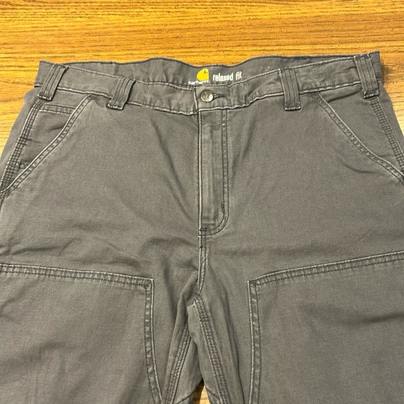 Carhartt Relaxed Straight Rigby Double-Front Canvas Dungaree Work Pants 
102802 - Picture 4 of 11